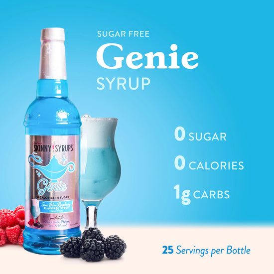 Load image into Gallery viewer, Genie Sour Blue Raspberry Syrup
