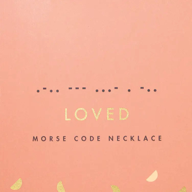 Morse Code Gold Dipped Necklaces