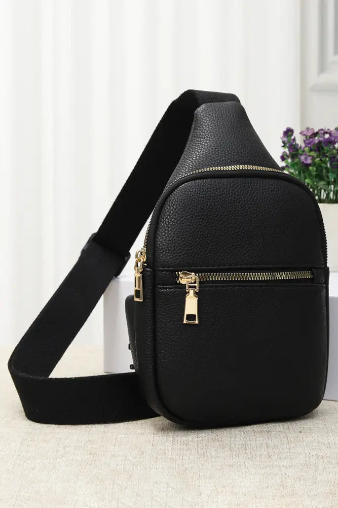 First Class Vegan Leather Sling Crossbody Bag