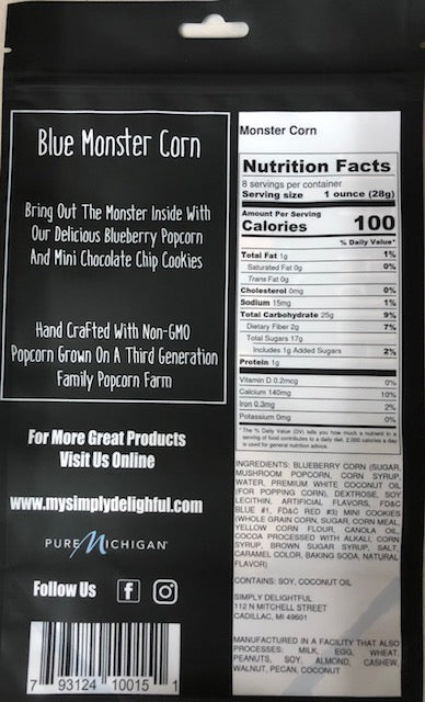 Blue Monster Popcorn | 8 Oz.