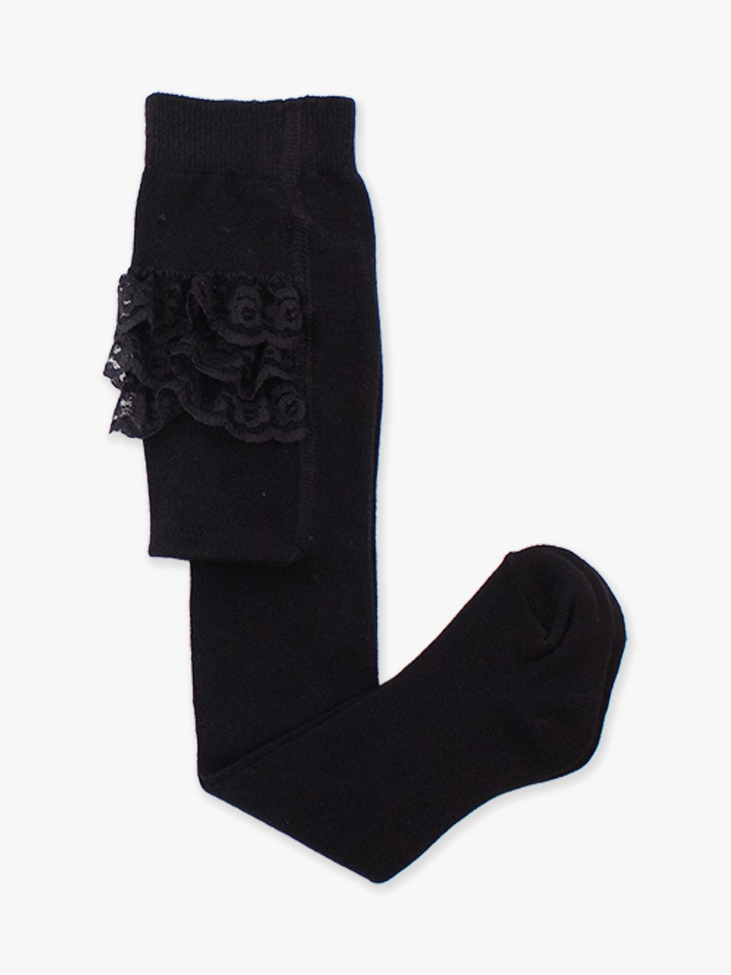 Black Footed Ruffle Tights – Daisy Village