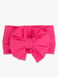 Girls Hot Pink Bow Headband