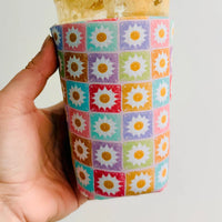 Colorful Daisy Iced Coffee Sleeve