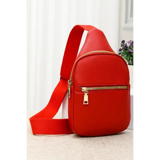 First Class Vegan Leather Sling Crossbody Bag