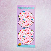 Cherry Limeade Car Coaster Set