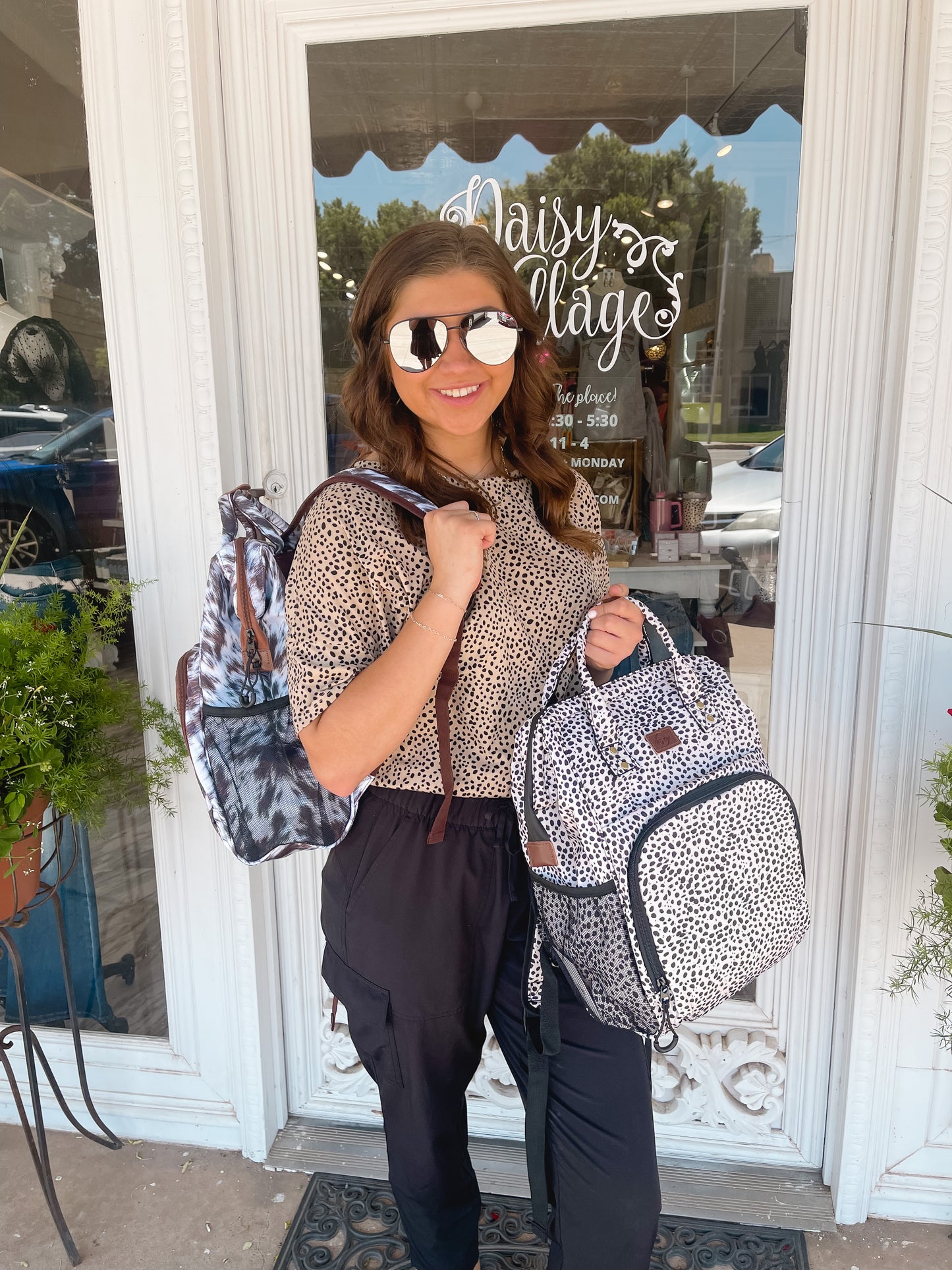 Cooler Lunch Backpack | Beige Dalmatian