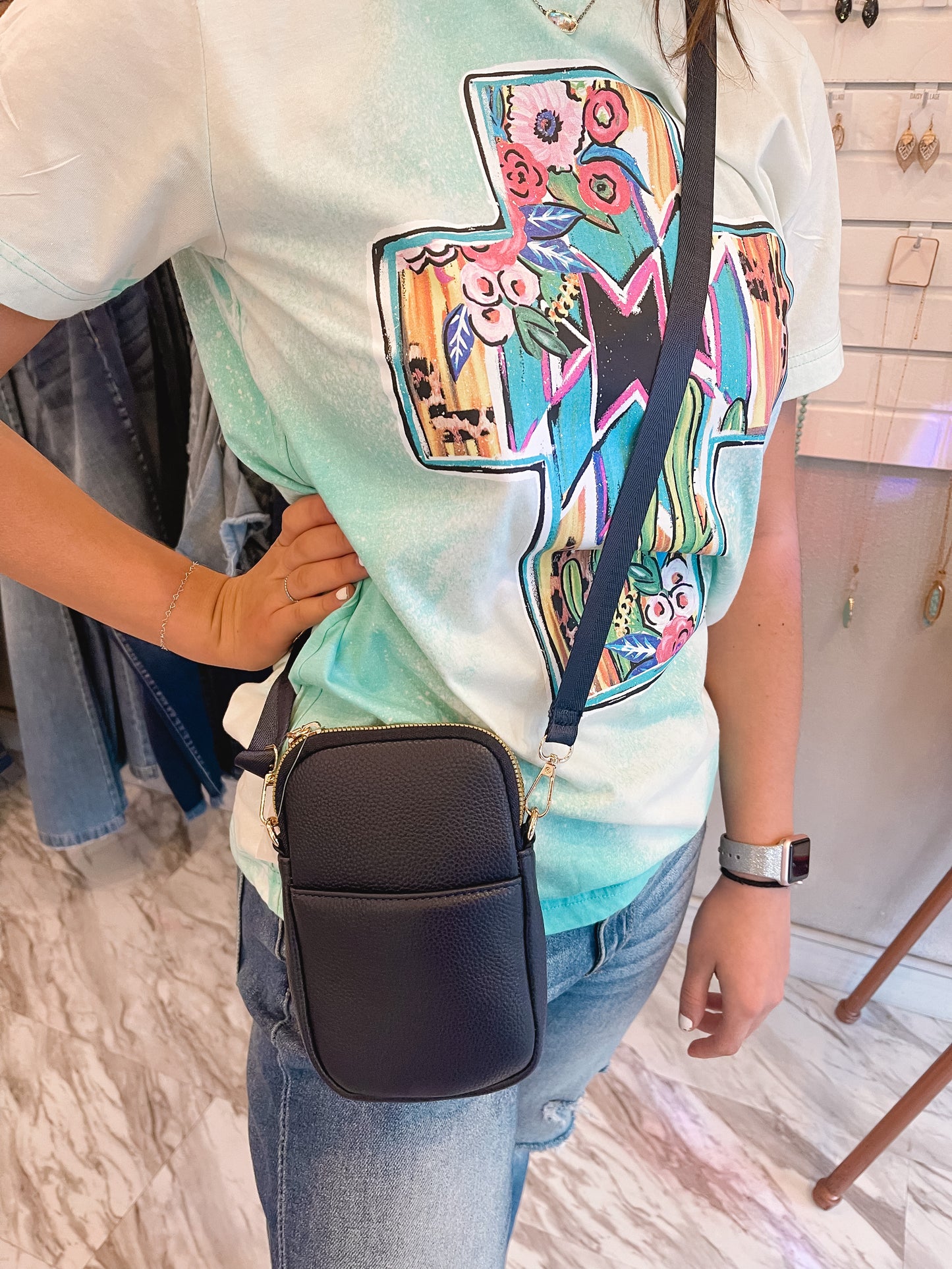 Take it All Vegan Leather Crossbody Bag