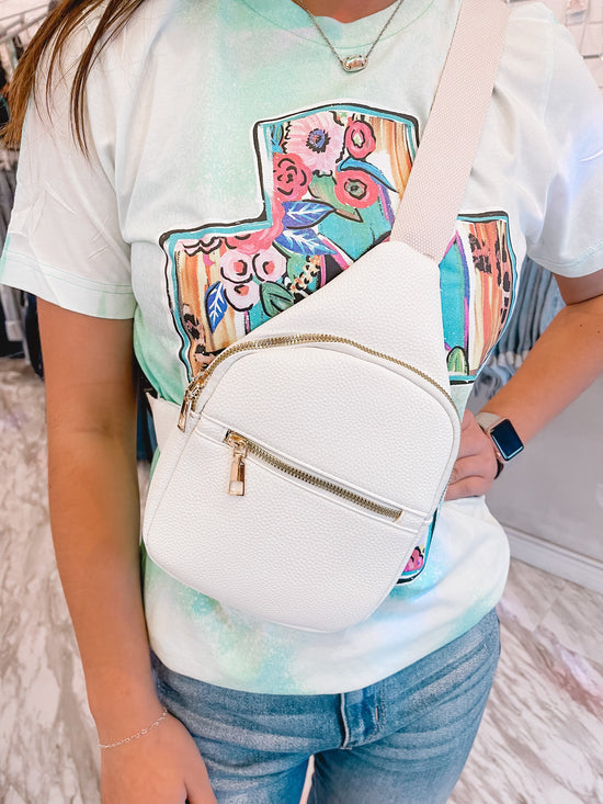 First Class Vegan Leather Sling Crossbody Bag