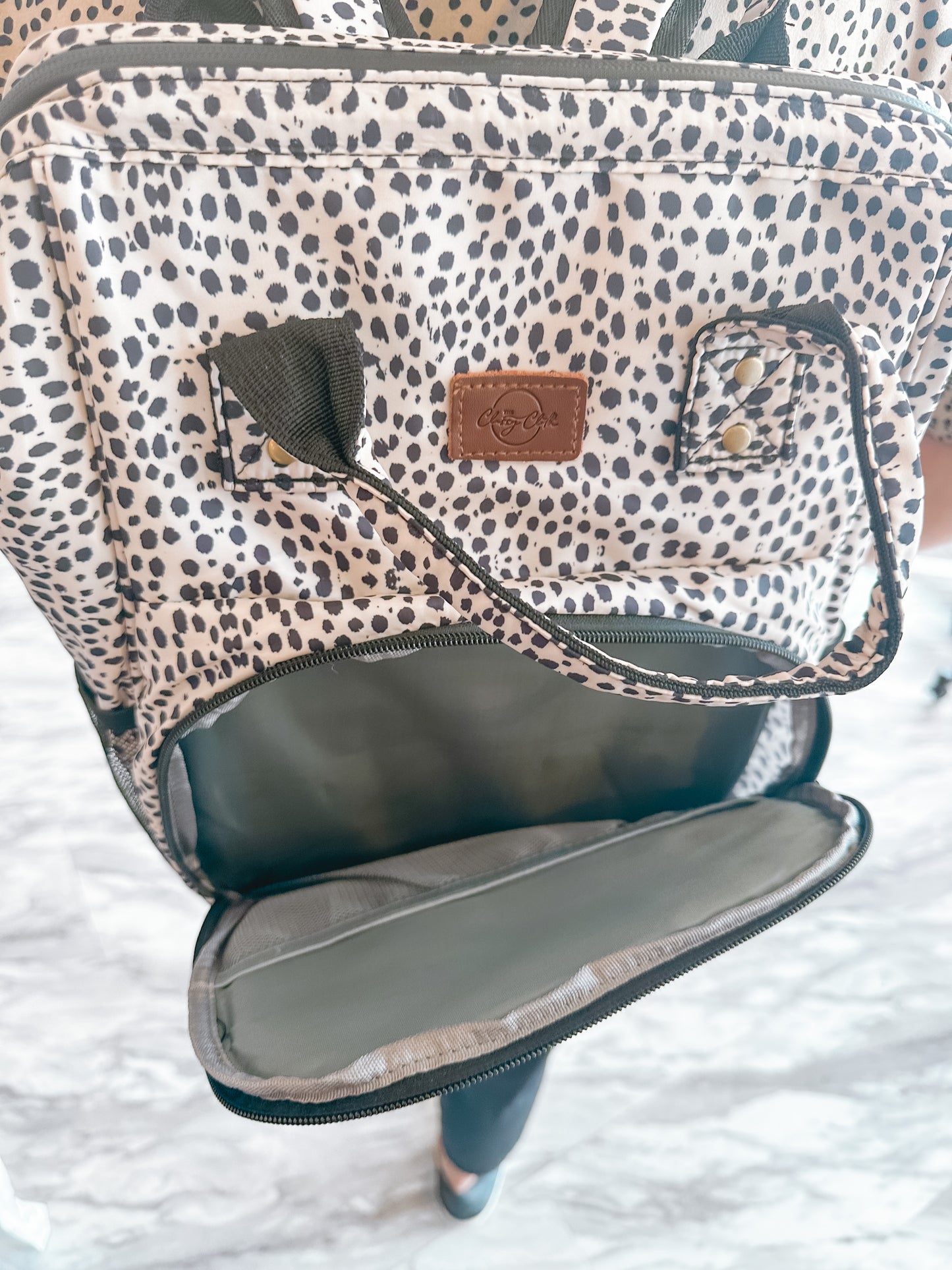 Cooler Lunch Backpack | Beige Dalmatian