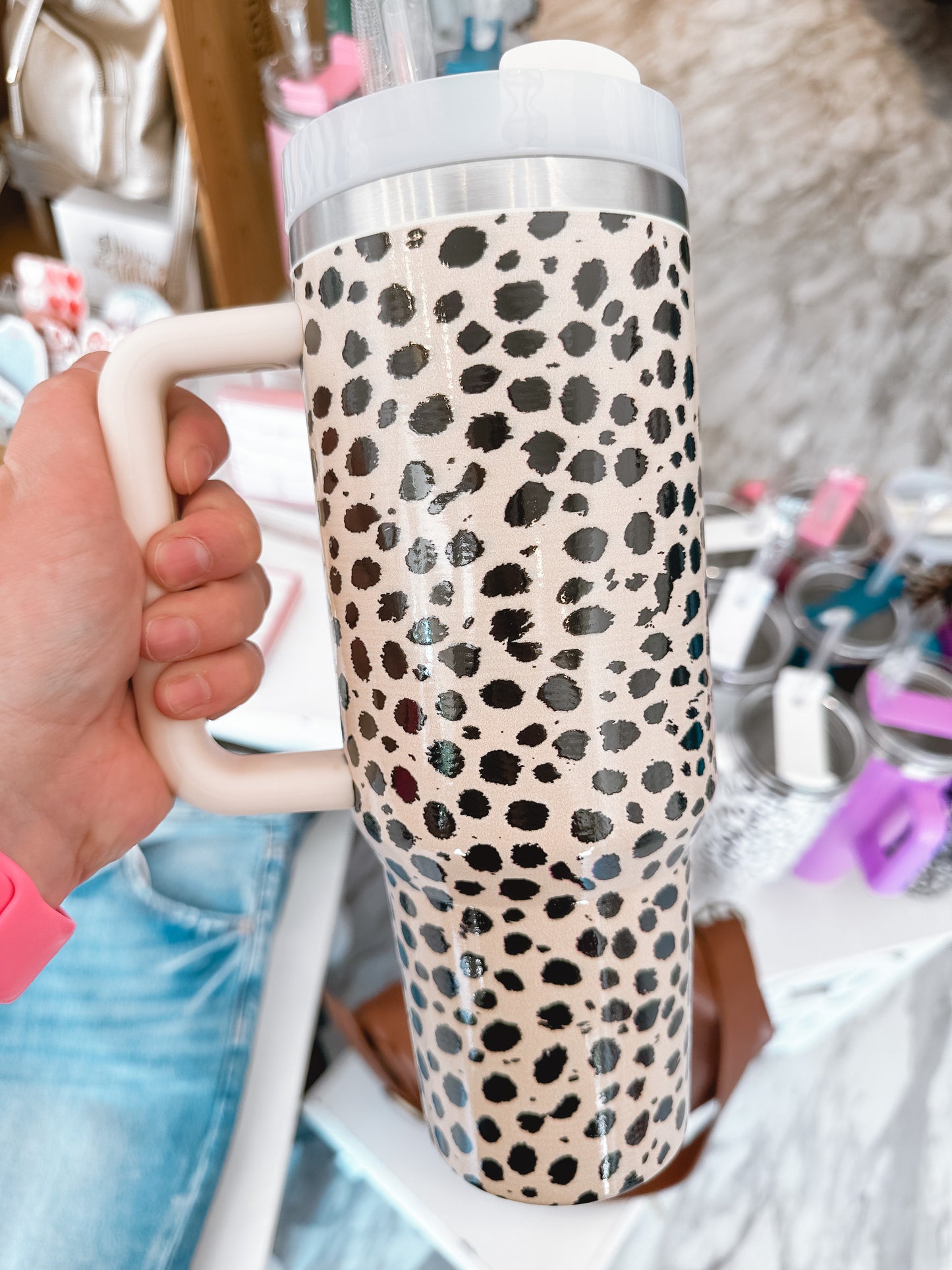 40 Oz. Quench Tumbler | Tan Leopard
