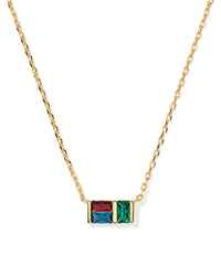 Jamie Short Pendant Necklace in Multi Mix