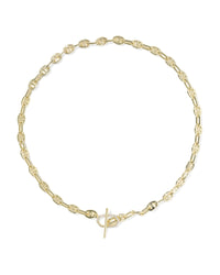 Elisa Toggle Gold Link and Chain Necklace