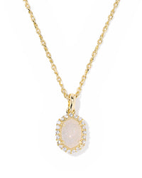 Daphne Crystal Short Frame Pendant Necklace