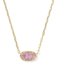 Elisa Luxe Pendant Necklace in Light Pink