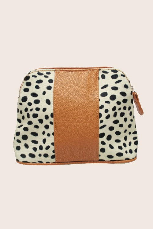 Leopard Dot Cosmetic Travel Pouch
