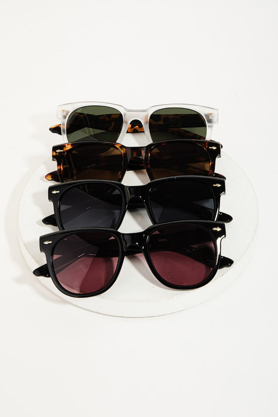 Wayfarer Acetate Square Rim Sunglasses
