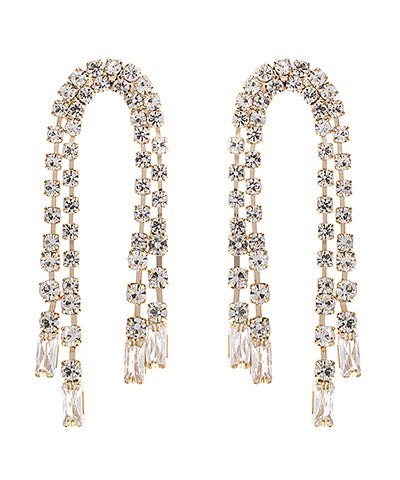 CZ Arch Chandelier Drop Earring