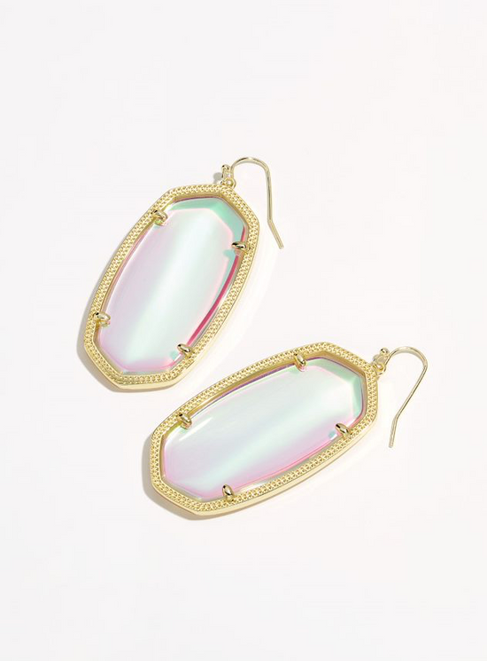 Elle Drop Earring in Dichroic Glass | Multiple Colors