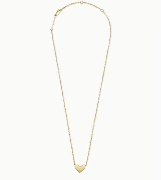 Ari Heart Short Pendant Necklace in 18K Gold Vermeil