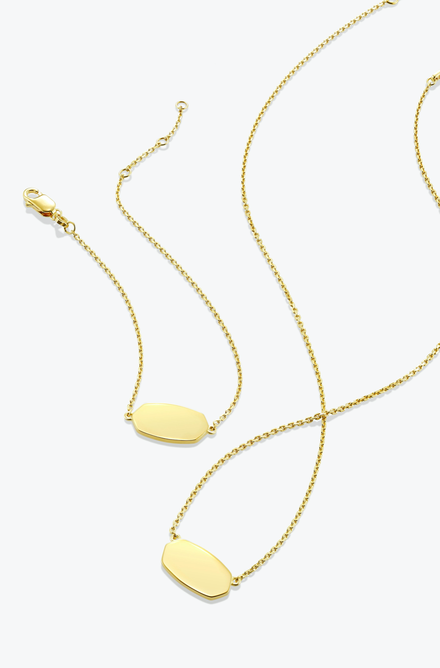 Elisa Pendant Necklace in 18K Rose Gold Vermeil
