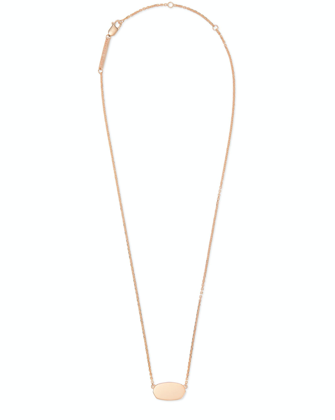 Elisa Pendant Necklace in 18K Rose Gold Vermeil