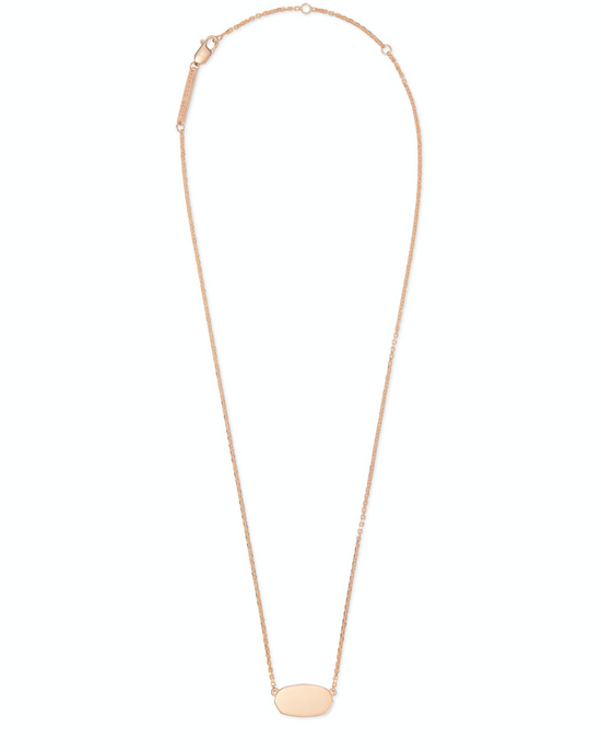 Elisa Pendant Necklace in 18K Rose Gold Vermeil