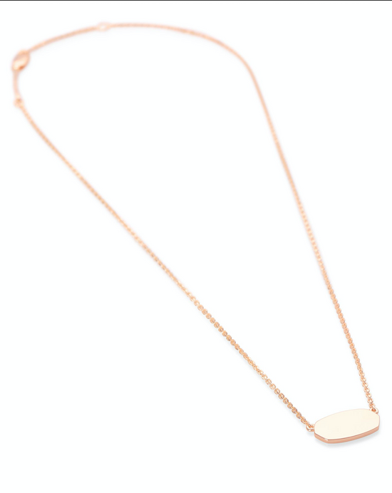 Elisa Pendant Necklace in 18K Rose Gold Vermeil