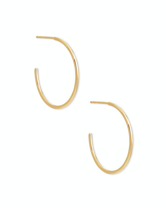 Keeley Small Hoop Earrings in 18k Gold Vermeil