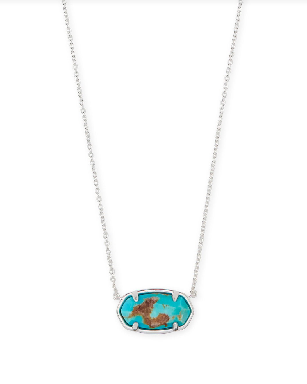 Load image into Gallery viewer, Elisa Pendant Necklace in Sterling Silver Turquoise
