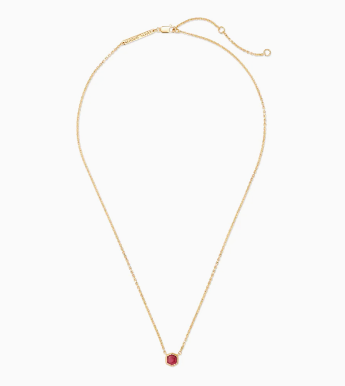 Davie Necklace in 18k Gold Vermeil Birthstone | Multiple Colors