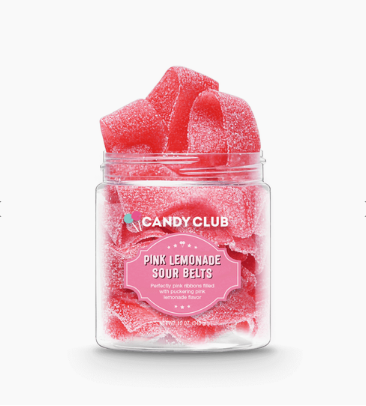 Pink Lemonade Sour Belts | Candy Club