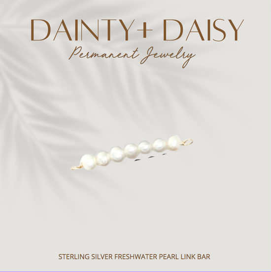 FRESHWATER PEARL LINK BAR | MULTIPLE METALS