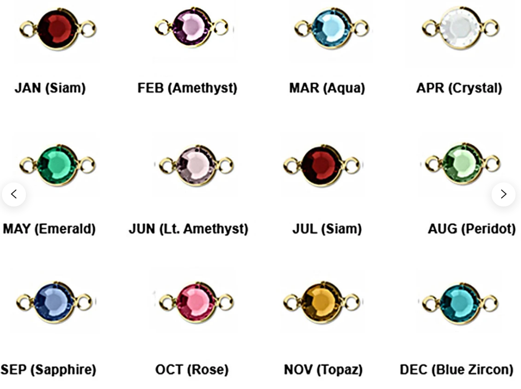 Load image into Gallery viewer, 14K GOLD FILLED CUBIC ZIRCONIA BIRTHSTONE CHARM
