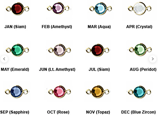 Load image into Gallery viewer, 14K GOLD FILLED CUBIC ZIRCONIA BIRTHSTONE CHARM
