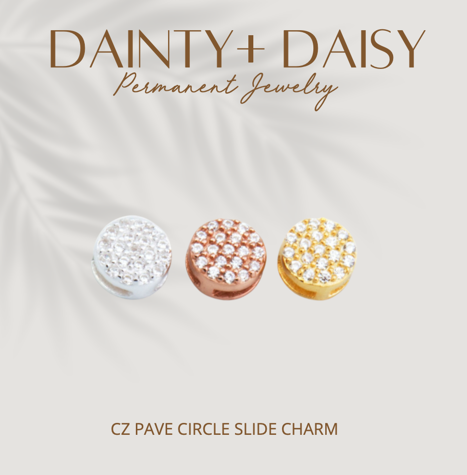 CZ PAVE CIRCLE CHARM