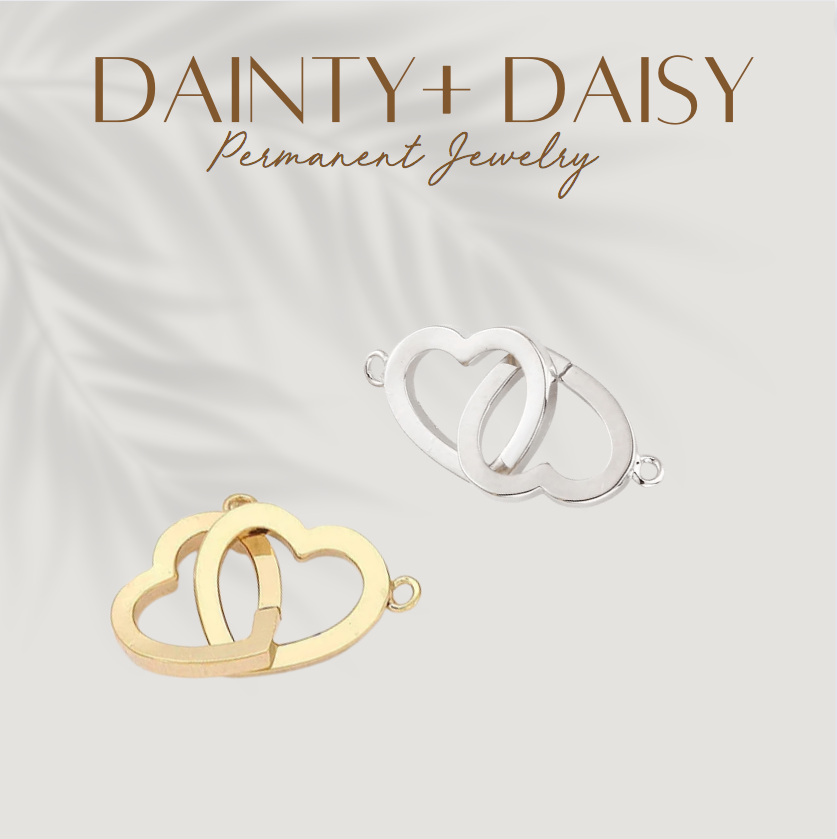 TWO HEART CONNECTOR CHARM