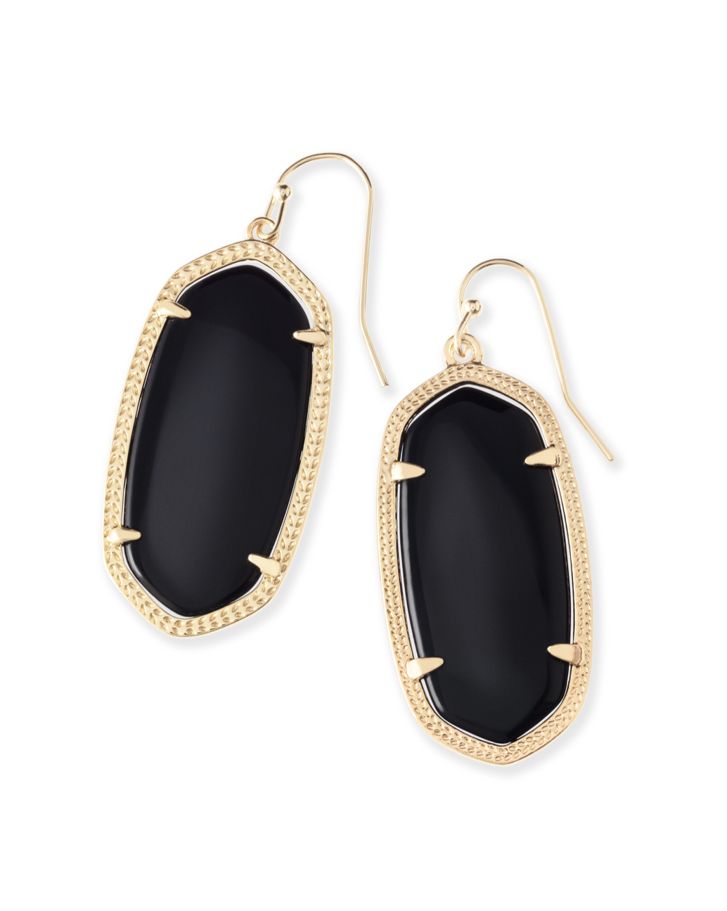 Elle Drop Earring in Black