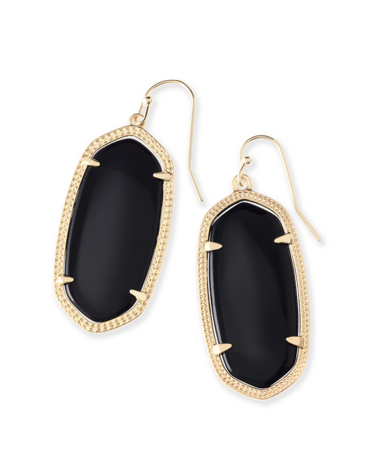 Load image into Gallery viewer, Elle Drop Earring in Black | Multiple Colors
