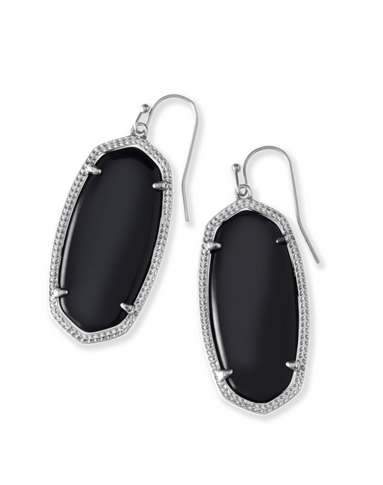 Elle Drop Earring in Black | Multiple Colors