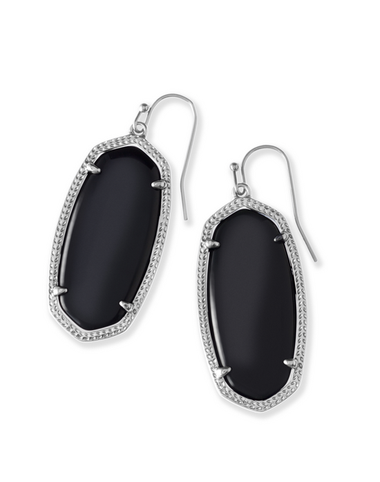 Load image into Gallery viewer, Elle Drop Earring in Black | Multiple Colors
