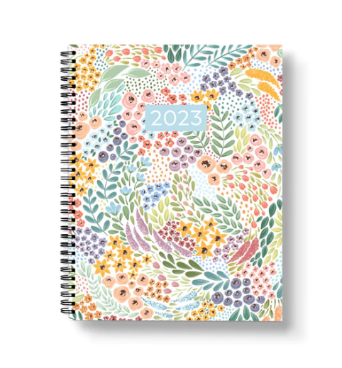 White Floral 2023 Planner