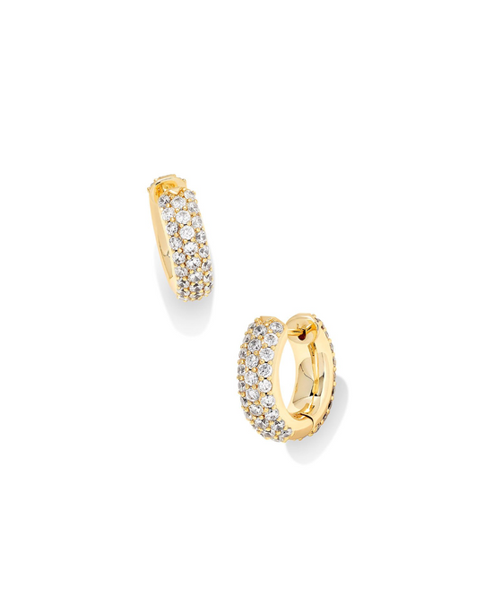 Mikki Pave Huggie Earrings