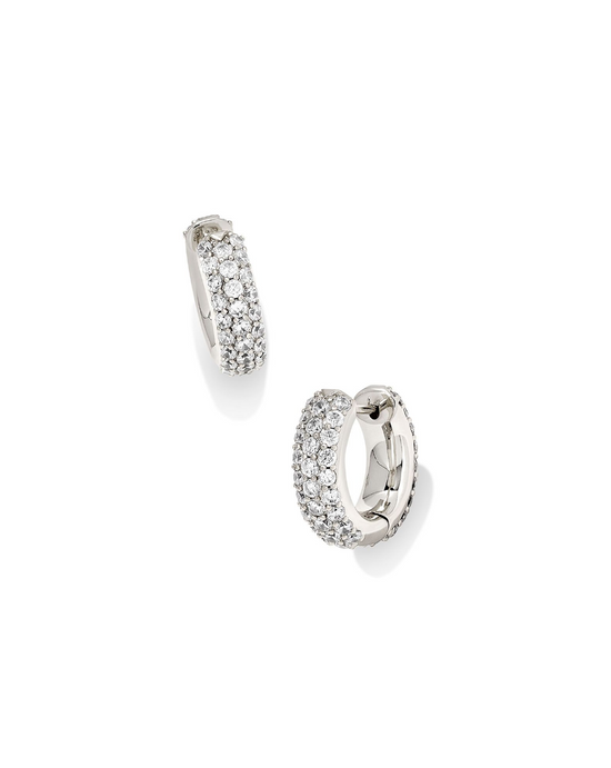 Mikki Pave Huggie Earrings