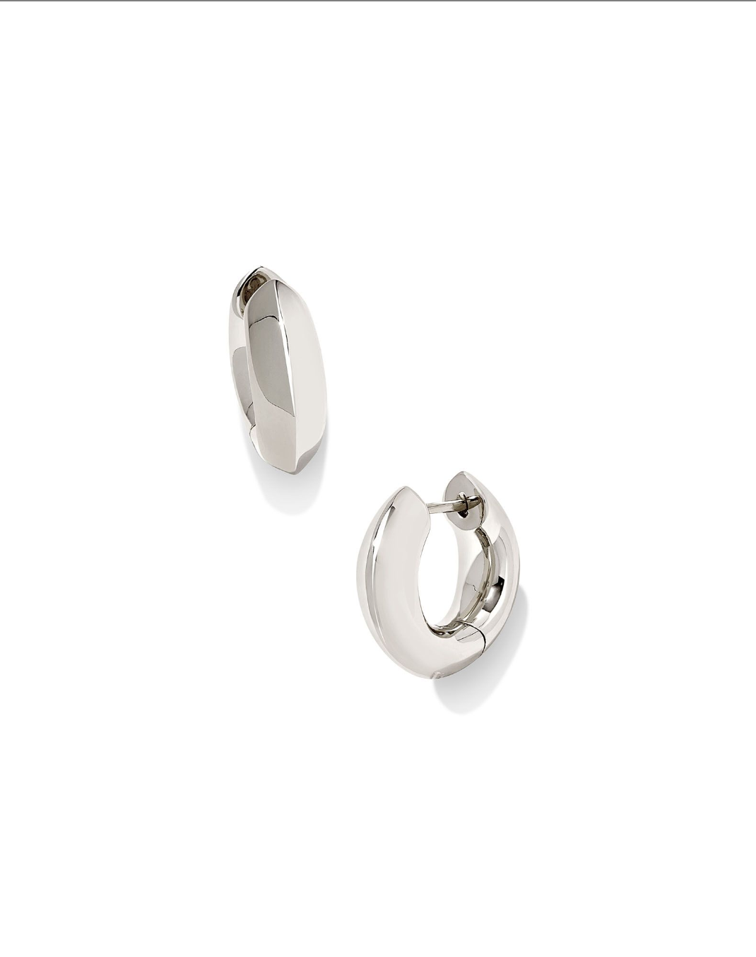 Mikki Metal Huggie Earrings