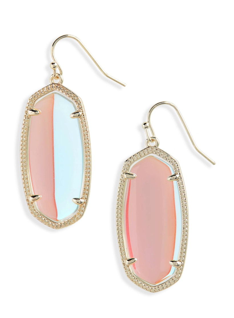 Elle Drop Earring in Dichroic Glass | Multiple Colors