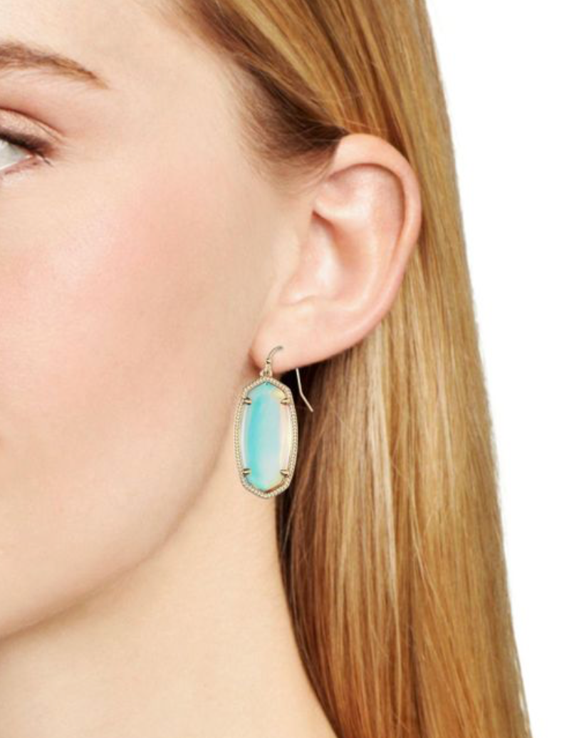 Elle Drop Earring in Dichroic Glass | Multiple Colors