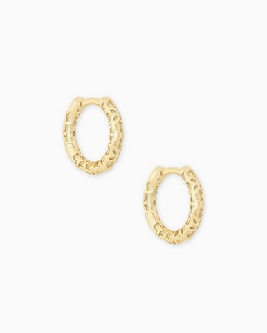 Maggie Huggie Filigree Hoop Earrings | Multiple Colors