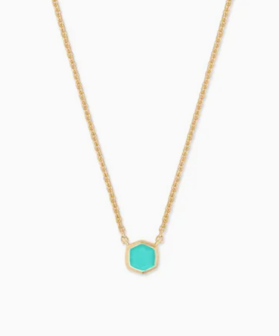 Davie Necklace in 18k Gold Vermeil Birthstone | Multiple Colors