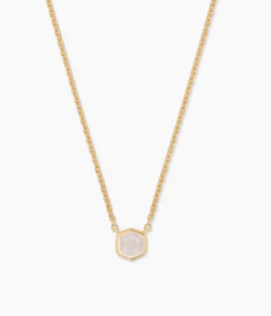 Davie Necklace in 18k Gold Vermeil Birthstone | Multiple Colors