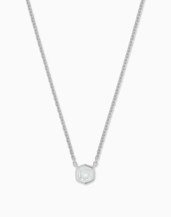 Load image into Gallery viewer, Davie Necklace in Sterling Silver Birthstone | Multiple Colors
